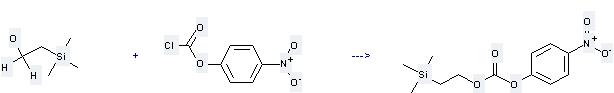 Carbonic acid,4-nitrophenyl 2-(trimethylsilyl)ethyl ester can be prepared by Carbonochloridic acid 4-nitro-phenyl ester with 2-Trimethylsilanyl-ethanol. 